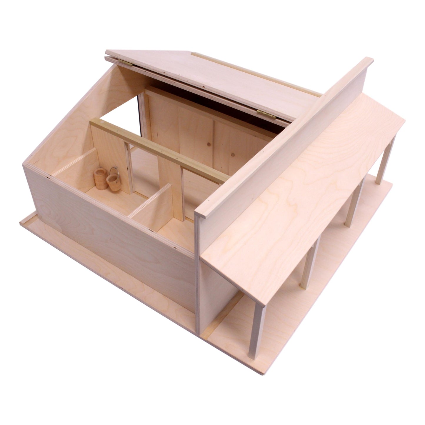 Amish Large Wooden Western Horse Barn Toy