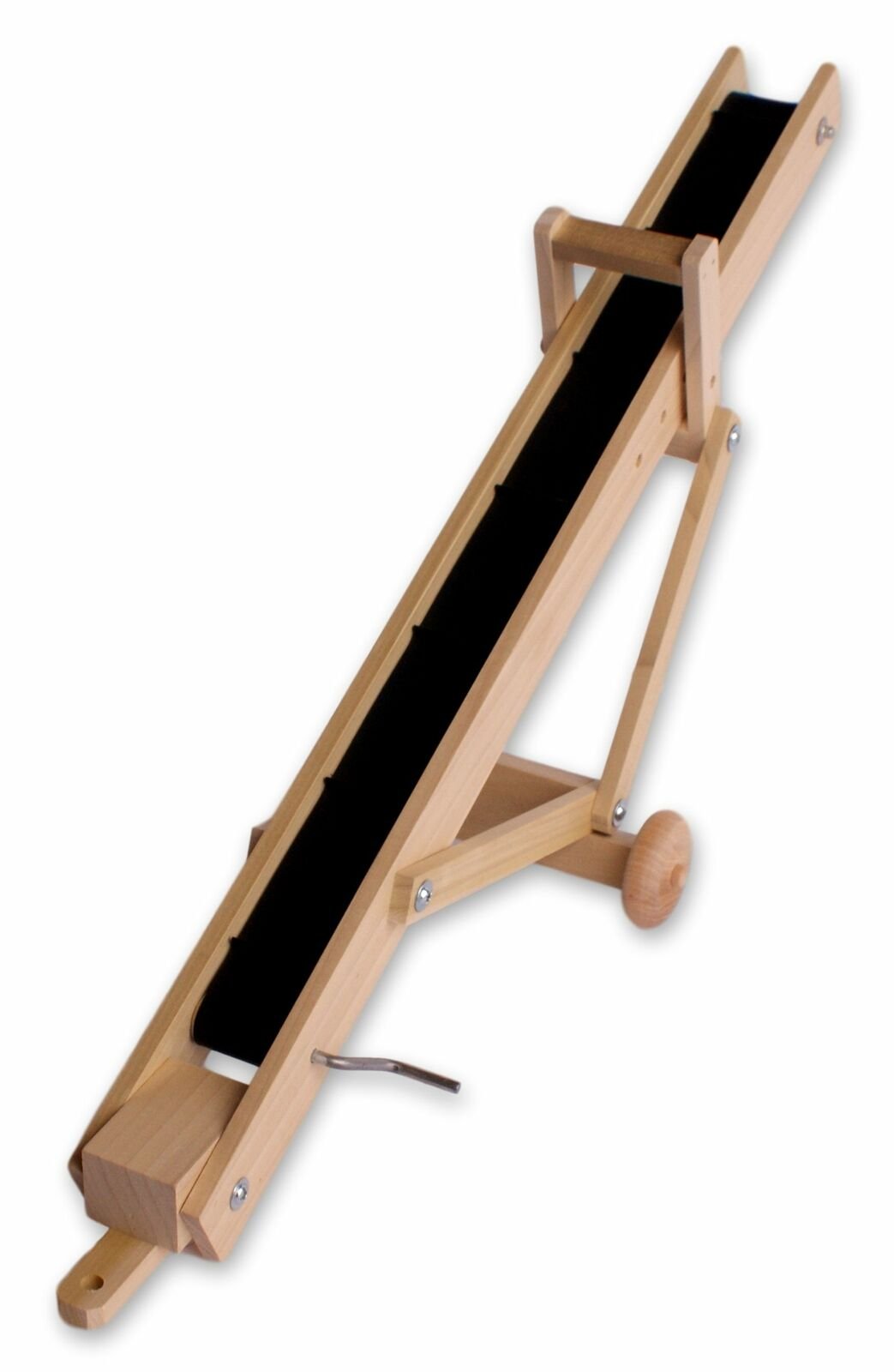 Amish Wooden Hay Bale Elevator Toy with Real Hand-Cranked Elevator Belt