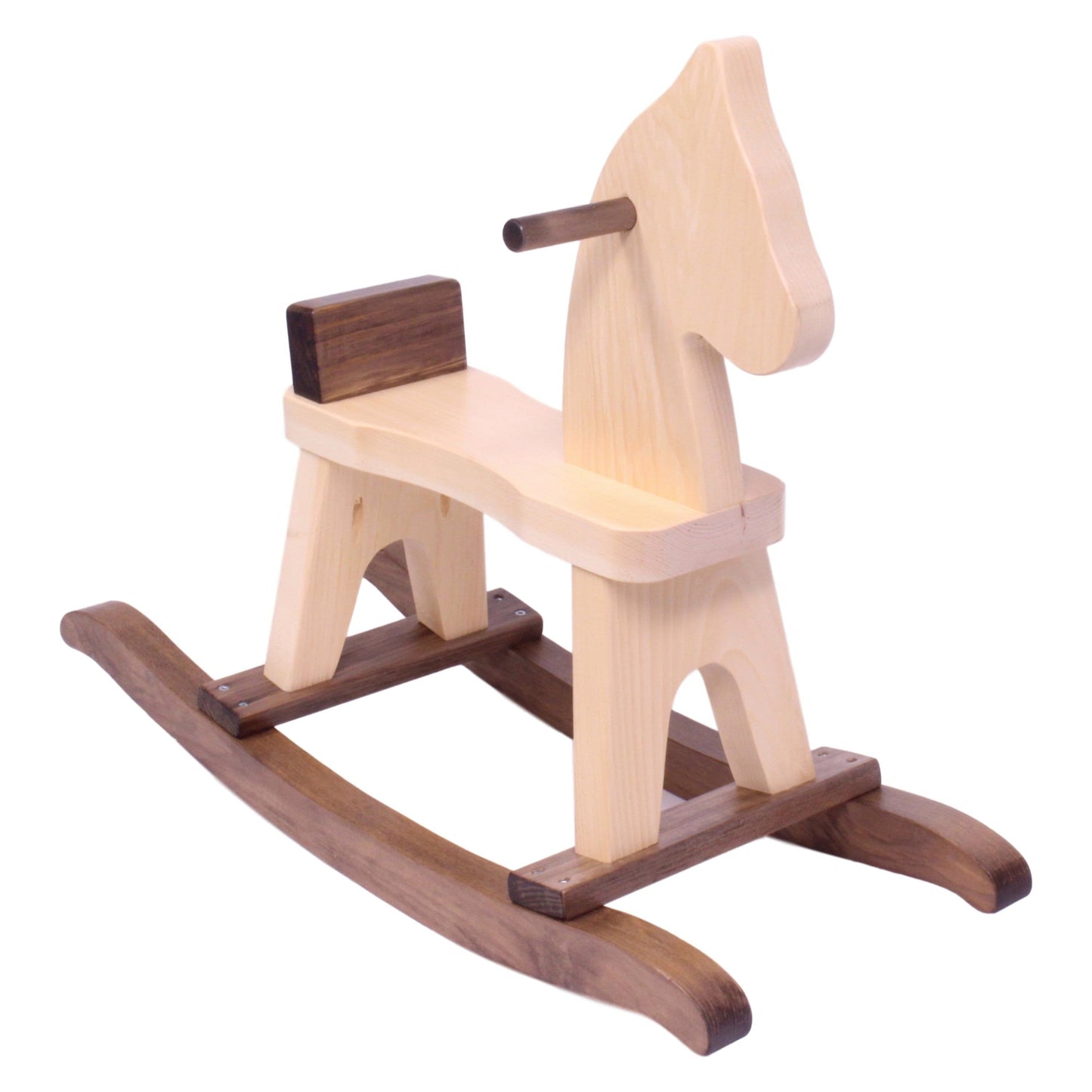 Amish Wooden Rocking Horse Toddler Toy Child-Safe Finish