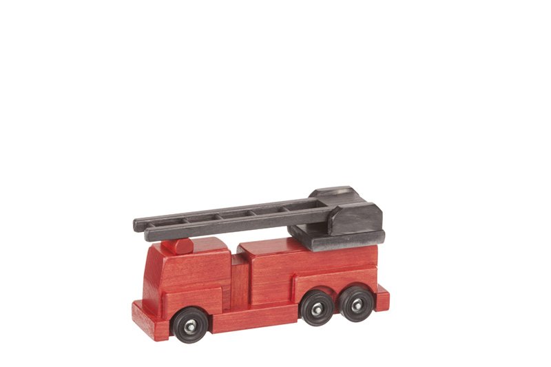 Amish Wooden Toy Ladder Fire Truck Kid-Safe Finish