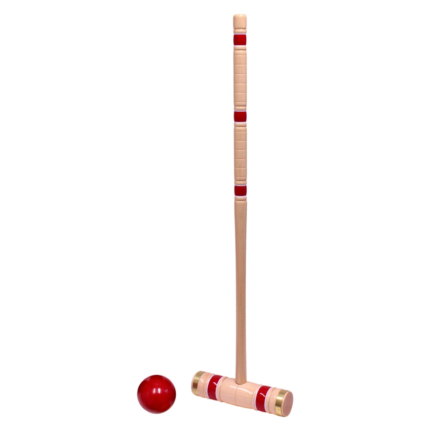 Amish Deluxe 8-Player Croquet Game Set Wooden Holder or Duffel Carry Bag