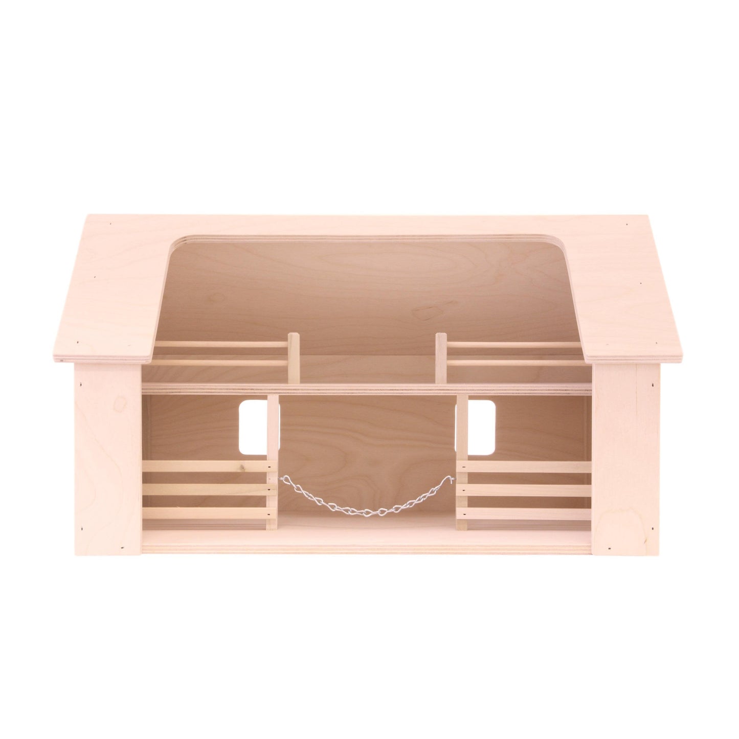 Amish Wooden  Ranch Shed Barn Toy, Unfinished Wood
