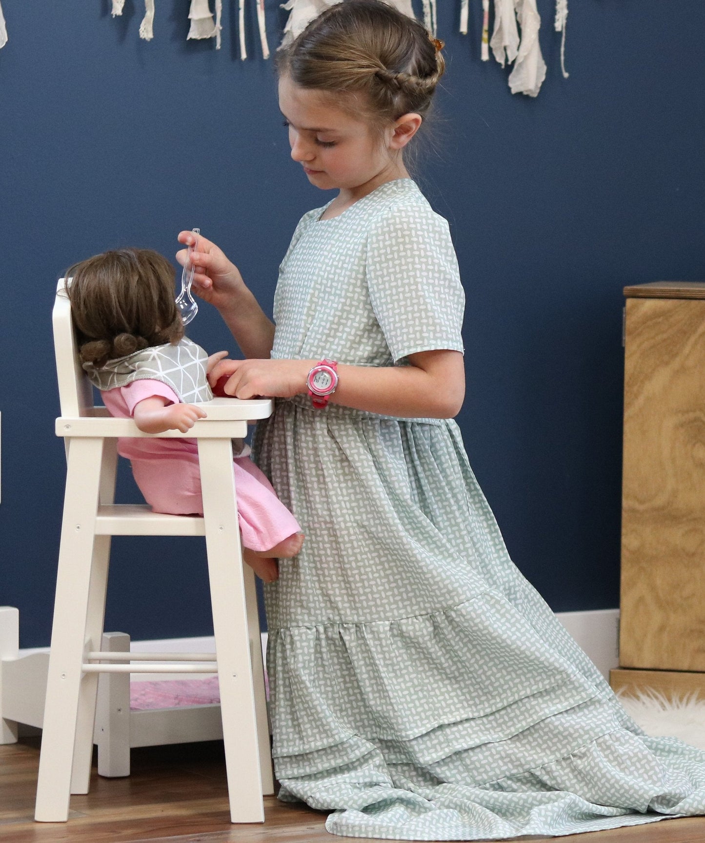 Amish "Rebekah's Collection" Wooden Doll High Chair Toy