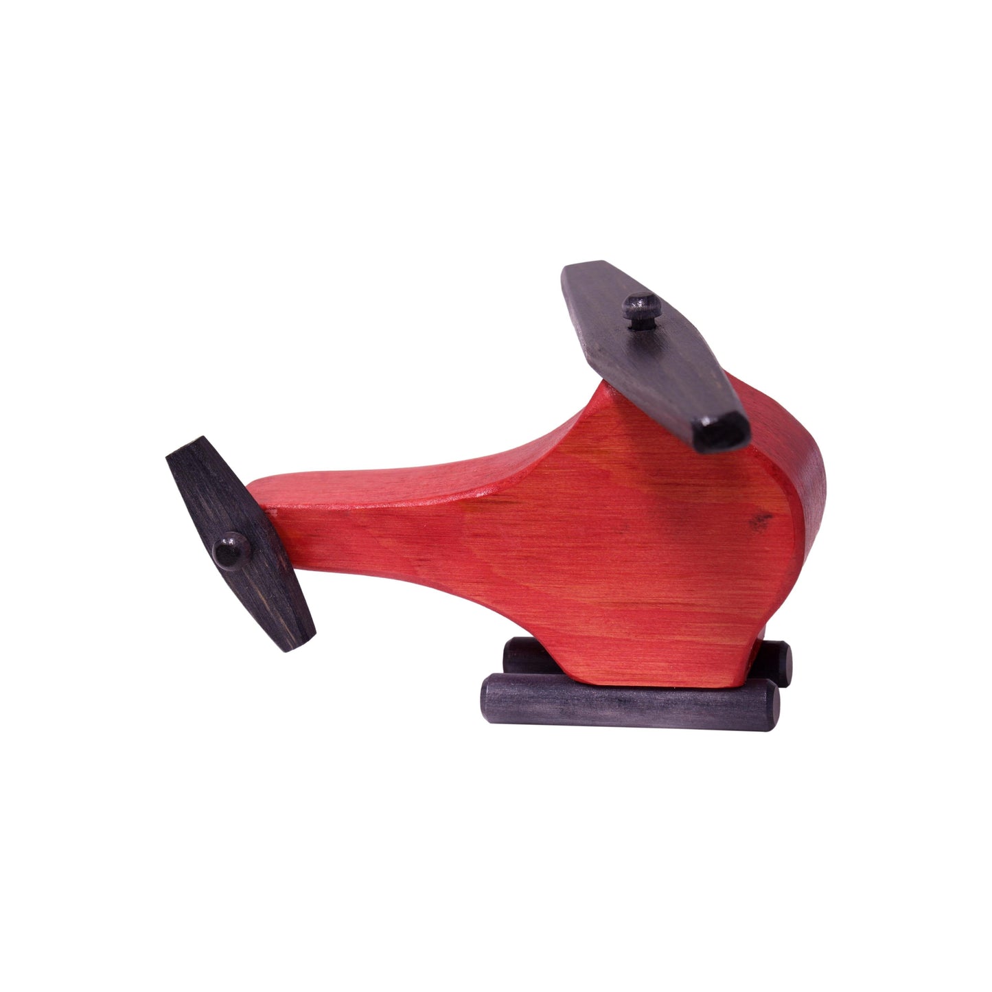 Amish Wooden Helicopter Toy with Spinning Propeller, Child-Safe Finish