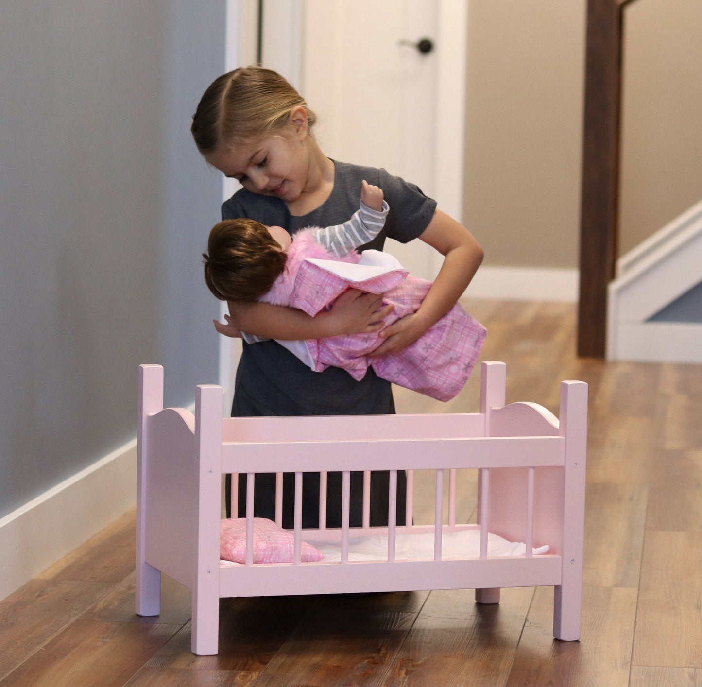 Amish Wooden Doll Crib For 18" Dolls "Rebekah's Collection"