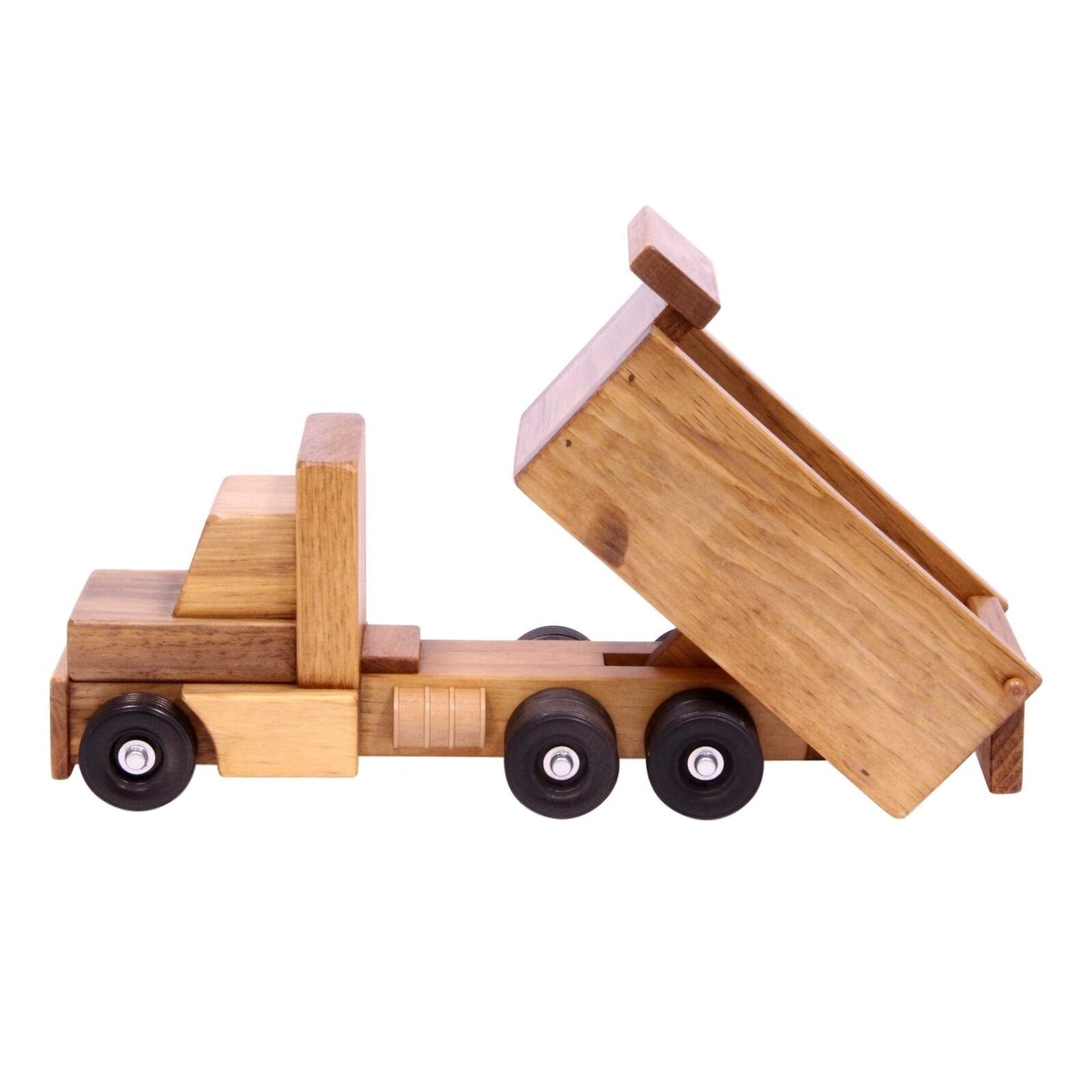 Amish Wooden Toy Dump Truck Kid-Safe Finish