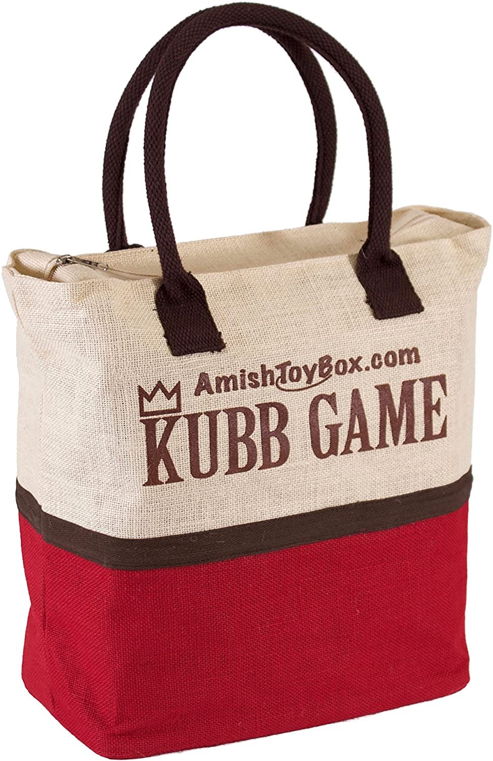Amish Deluxe Maple Hardwood Kubb Game with Clear Protective Finish Regulation Size