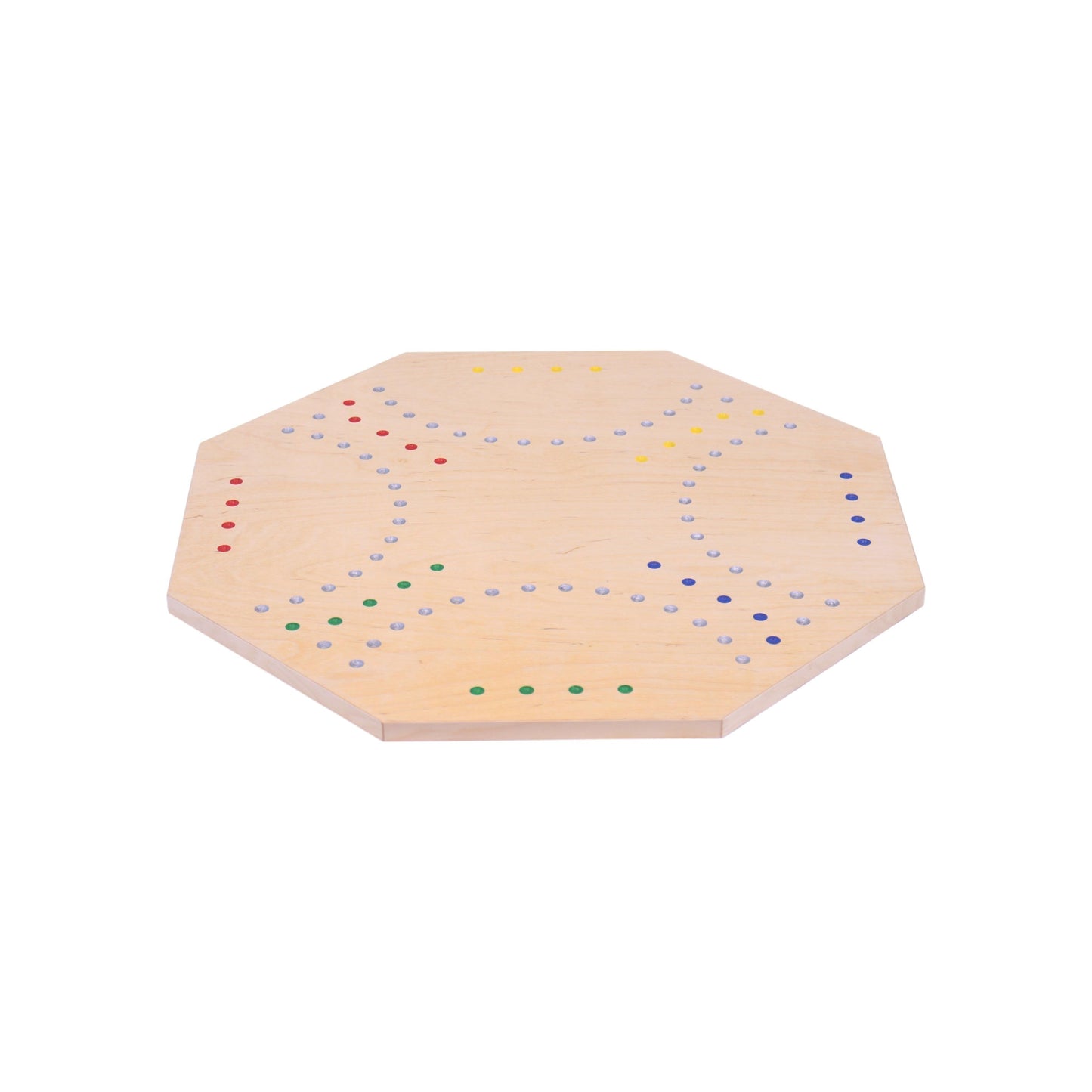 Amish Wooden Marble Chase Game Set - Double-Sided 23" Wide Board
