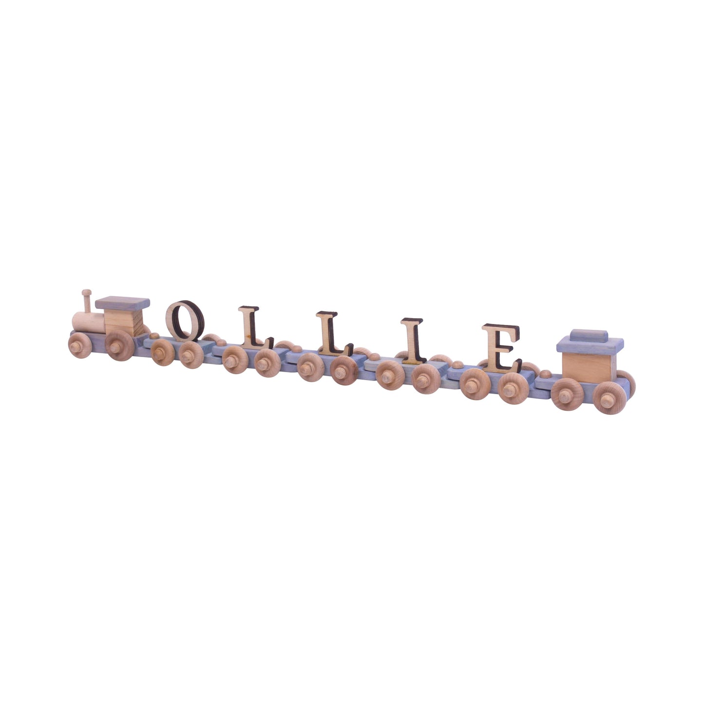 Amish Wooden Name Train Toy, Custom ABC Letter Train