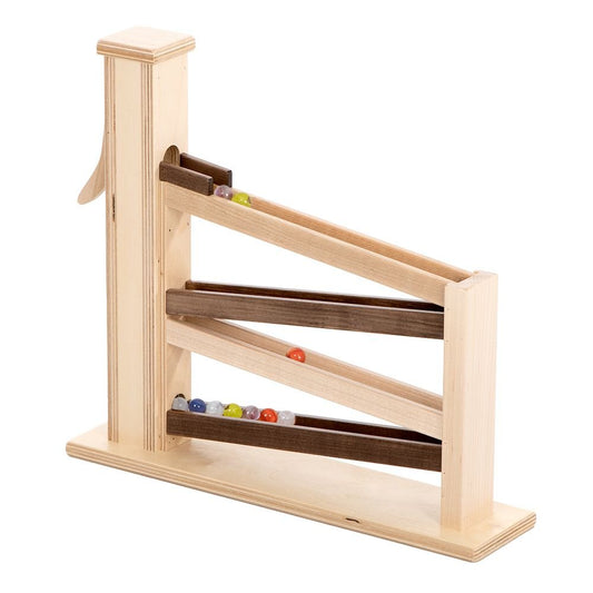 Amish Wooden Marble Pump Toy CPSIA-Approved Non-Toxic Finish