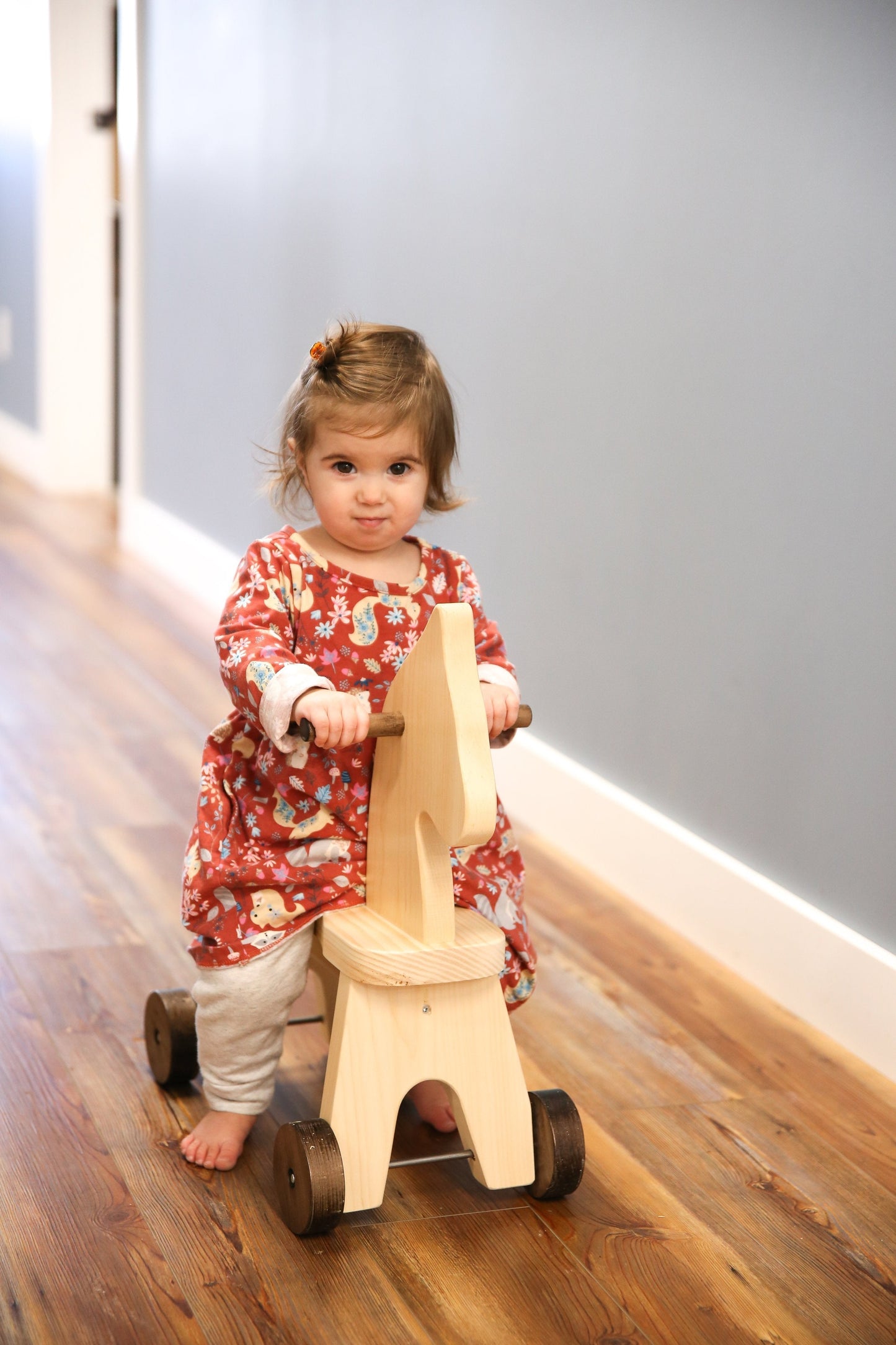 Amish Wooden Riding Horse Toddler Ride-on Toy