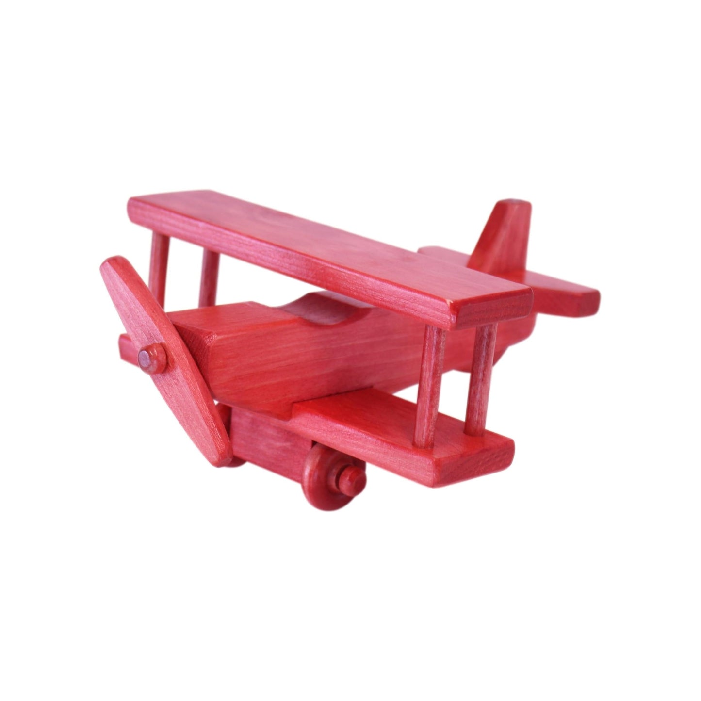 Amish Wooden Toy Airplane With Spinning Propellor, Kid-Safe Finish