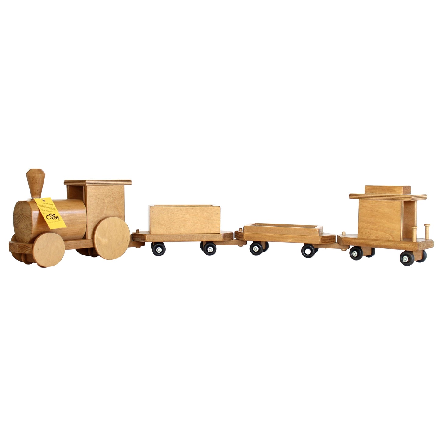 Amish Large Wooden 40" Toy Train Play Set Kid-Safe Finish