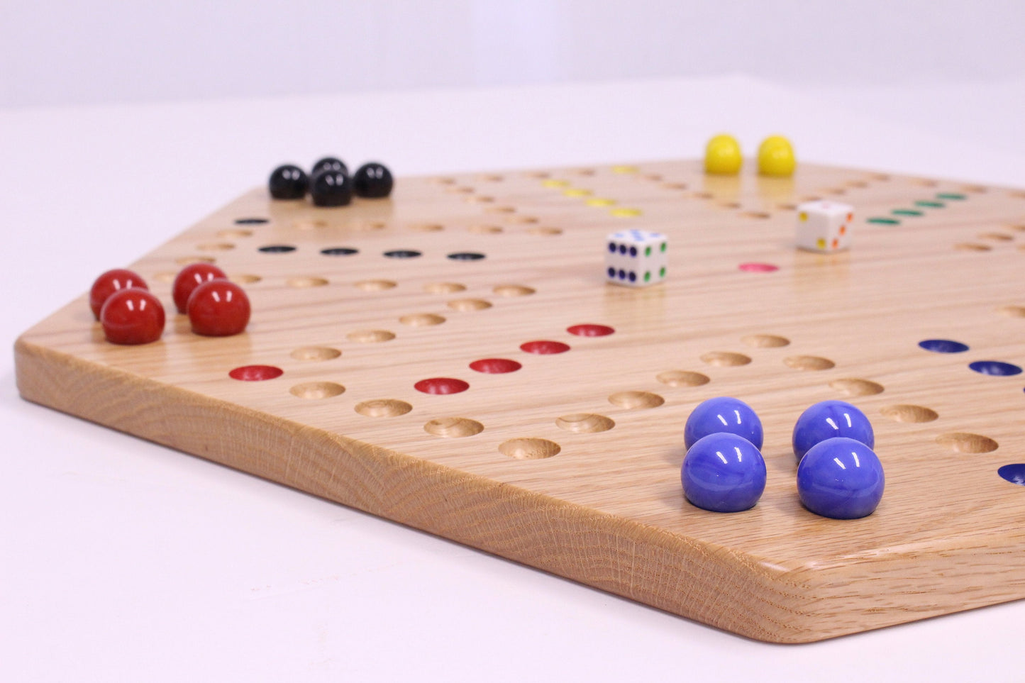 Amish Aggravation Wahoo Marble Board Game, Double-Sided, Hand Painted