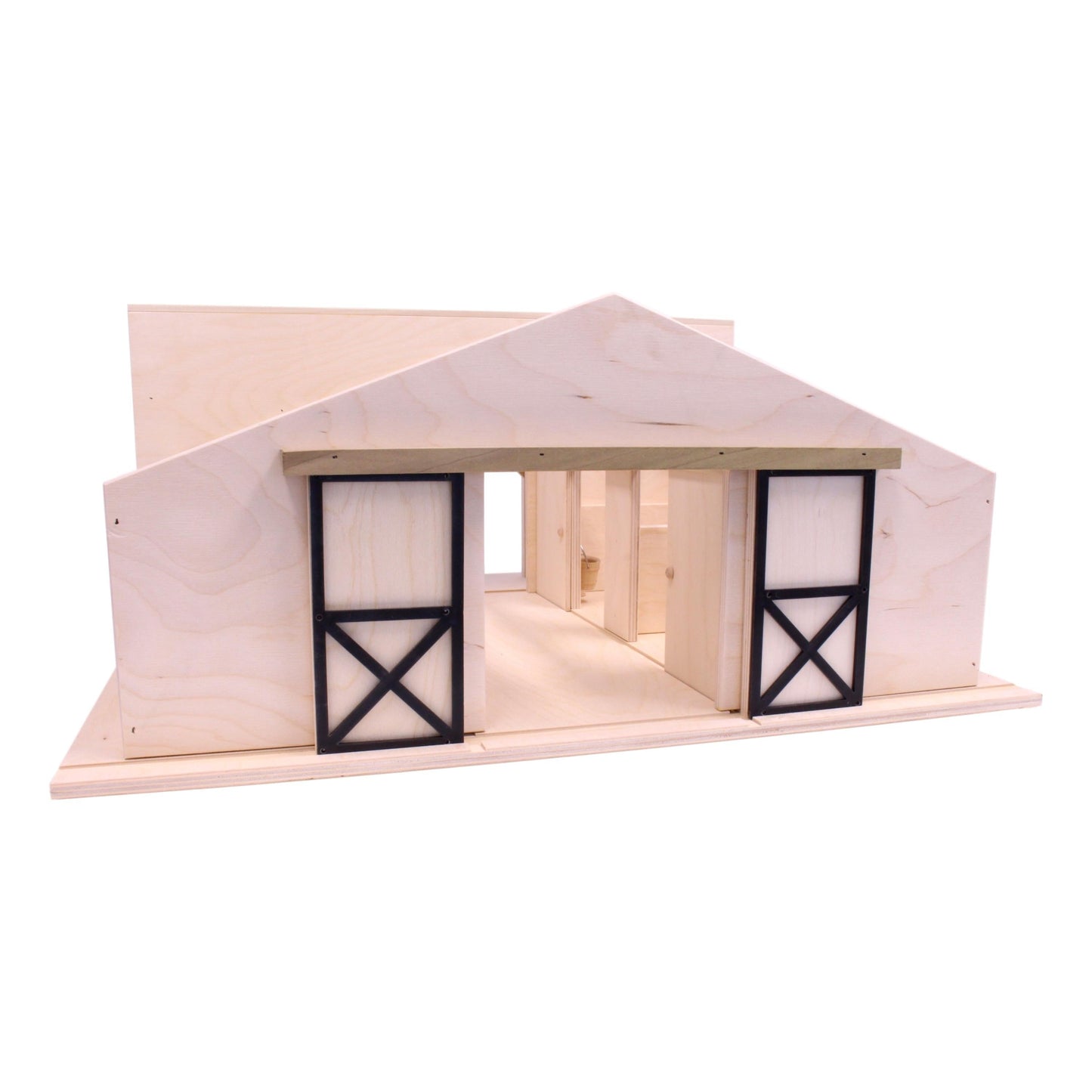 Amish Large Wooden Western Horse Barn Toy