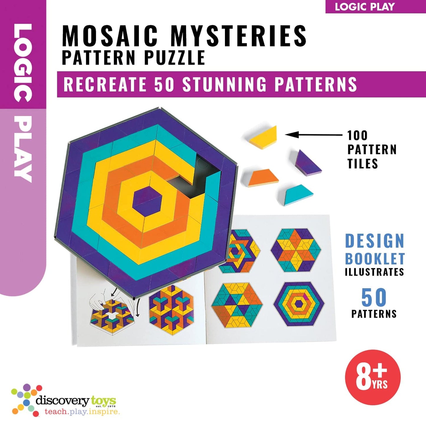Discovery Toys Mosaic Mysteries Design Pattern Puzzle
