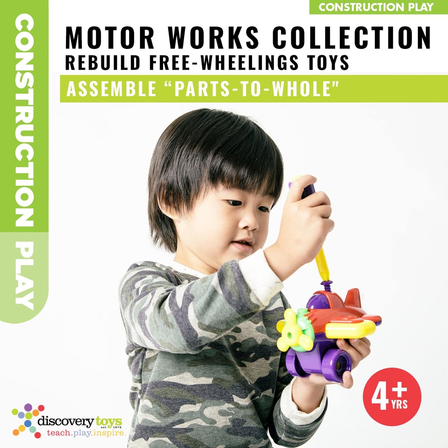 Discovery Toys Motor Works DIY Take-Apart Vehicles Set