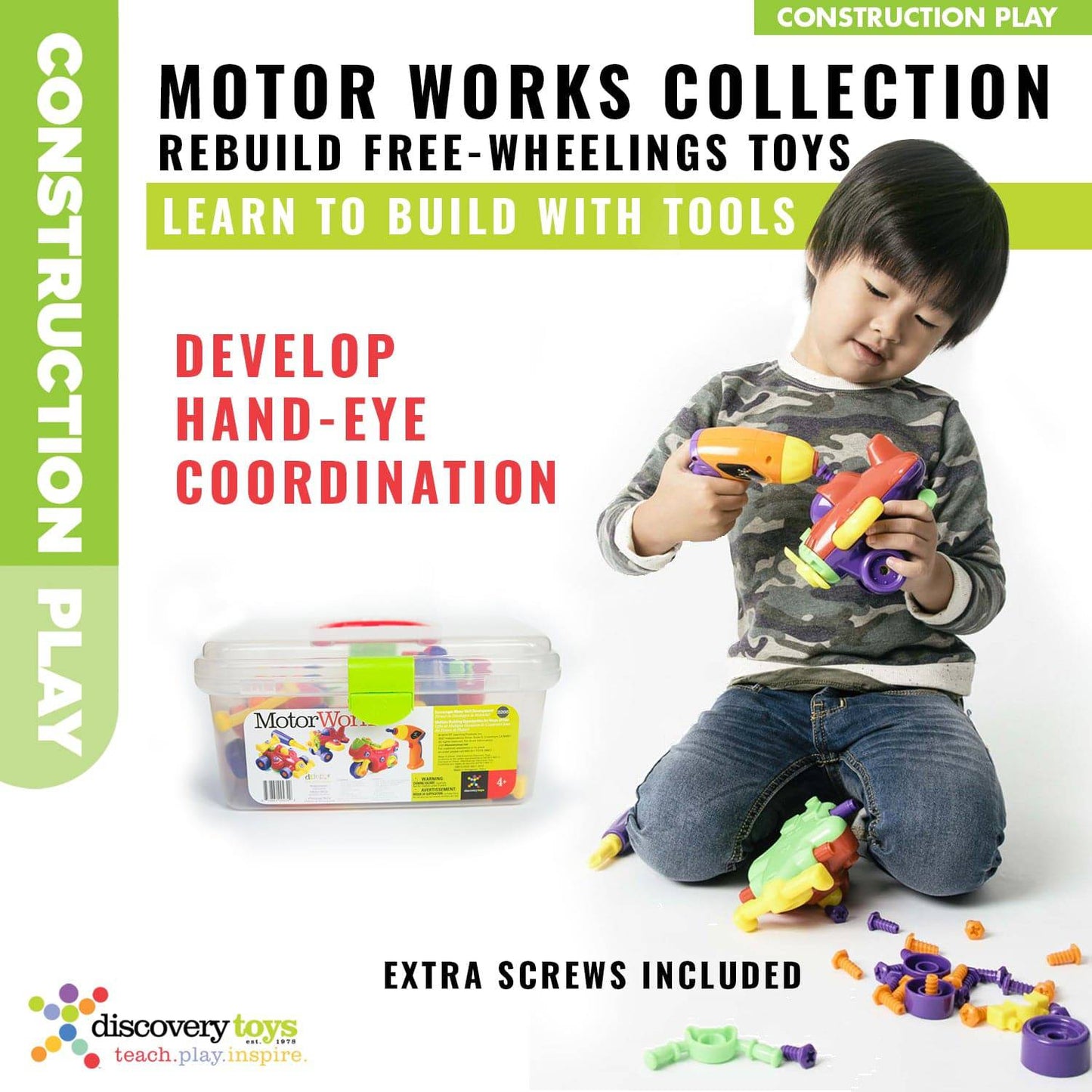Discovery Toys Motor Works DIY Take-Apart Vehicles Set