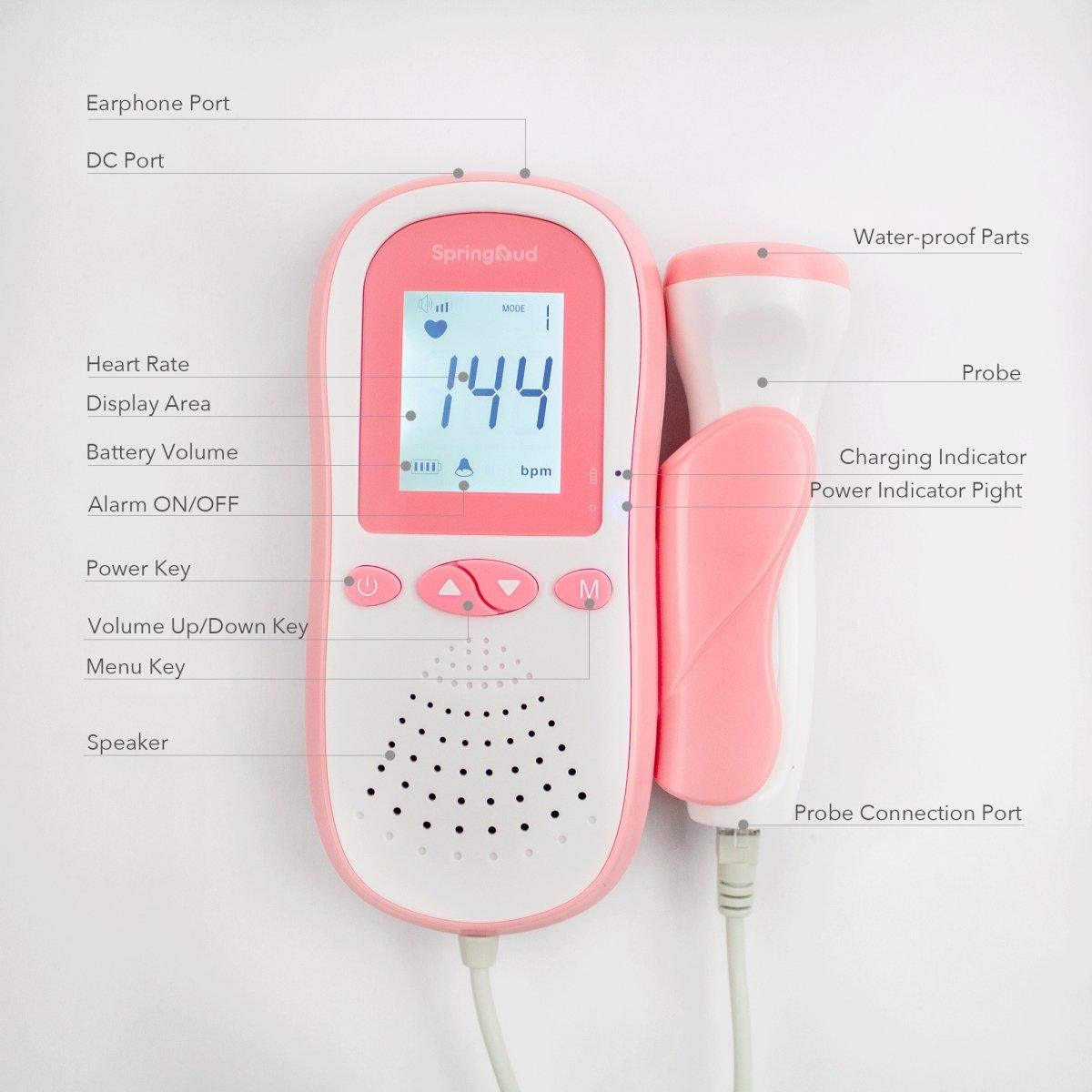 SpringBud FD-500B Fetal Doppler FDA Cleared