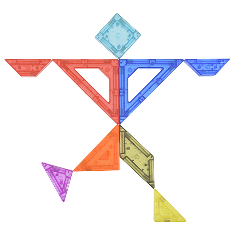 Discovery Toys Magnetic 9-Piece Tangram Puzzle Challenge